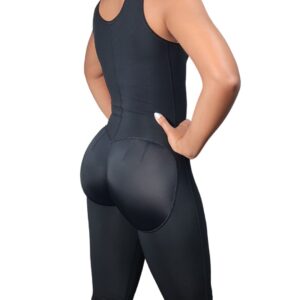 Faja completa alta compresión hasta la rodilla efecto push up postoperatorio uso diario